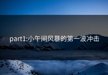 part1:小午间风暴的第一波冲击